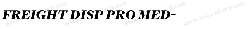 freight disp pro med字体转换